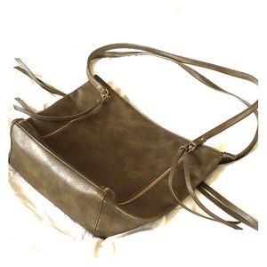 Zip-up Shoulder Bag Tote